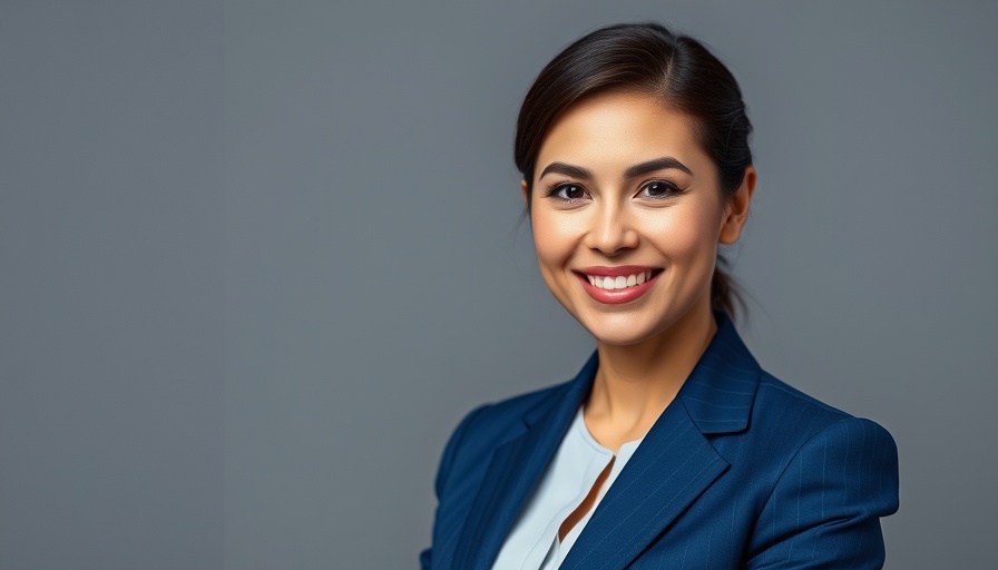 Professional portrait of a confident woman for insurance claim disputes.