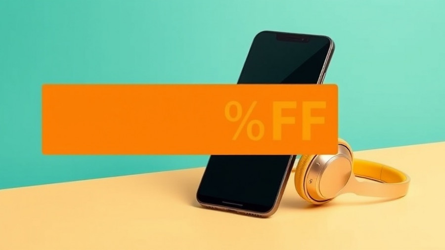 Promotional ad for gadgets on Amazon with vibrant design.