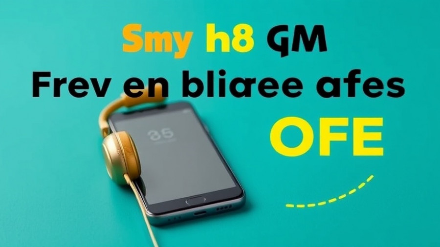 Smart Storage and Organization promotional banner with phone and headphones.