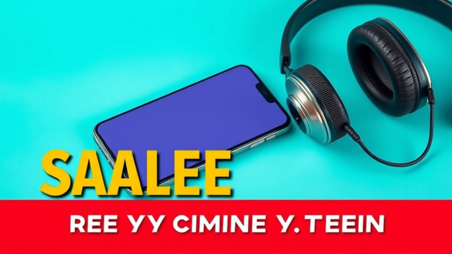 Vibrant banner showing phone and headphones for optimized layouts in small spaces.