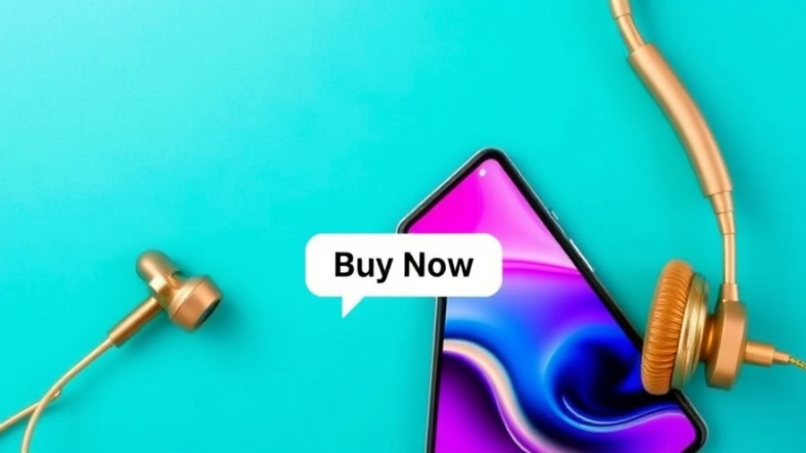 Ad featuring smartphone with gold headphones, Basement Transformations in Brooklyn.