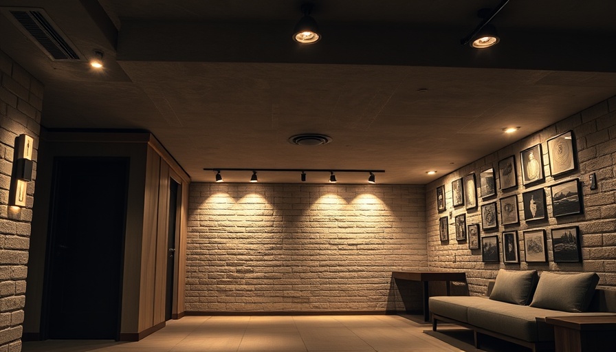 Modern lighting options for dark basements.