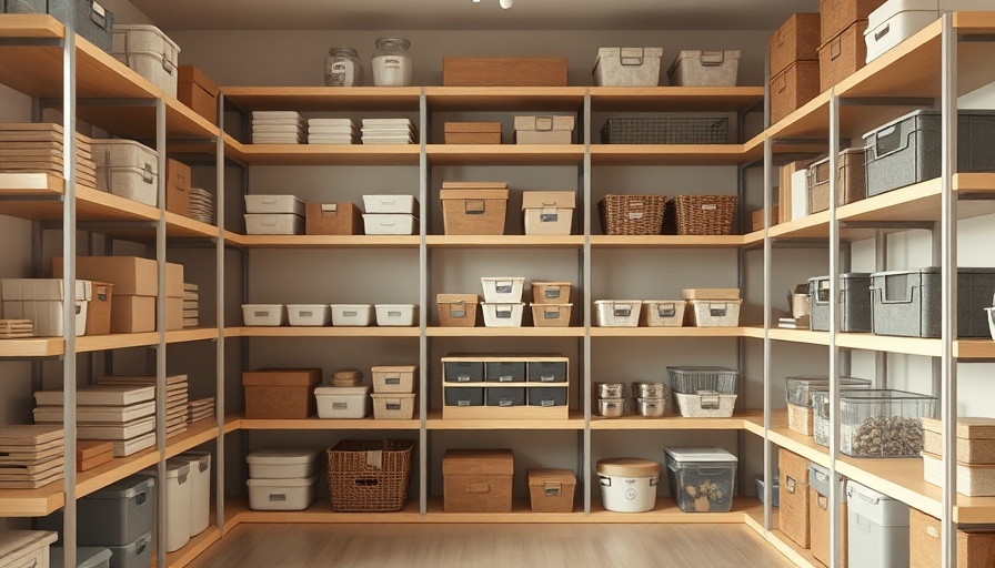 Smart storage and organization solutions with neatly arranged shelves.