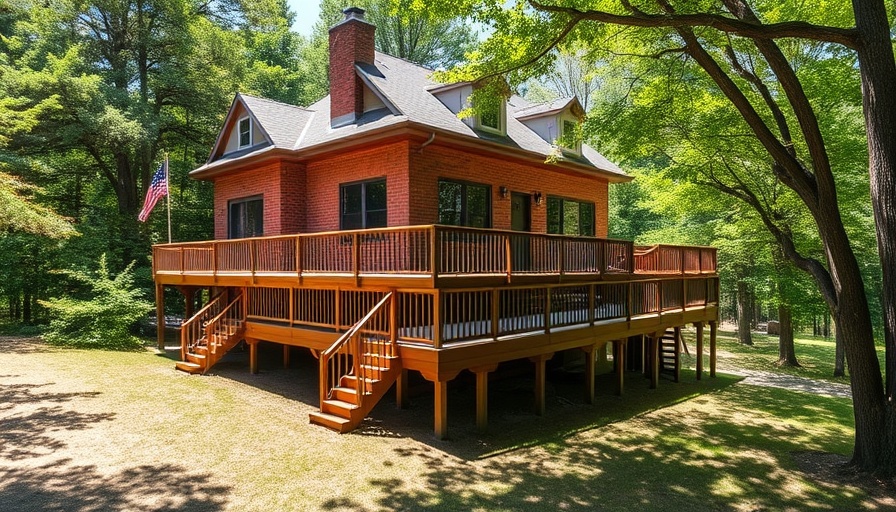 Elevated brick house with deck, illustrating Brooklyn basement rental rules.