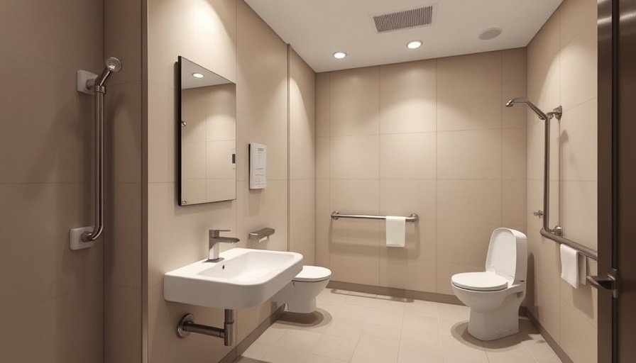 Modern ADA-compliant bathroom in Toms River.