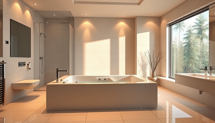Modern bathroom with a walk-in tub with jets, Toms River.