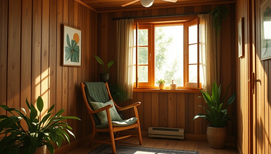Cozy sunlit room with rustic decor and natural lighting.