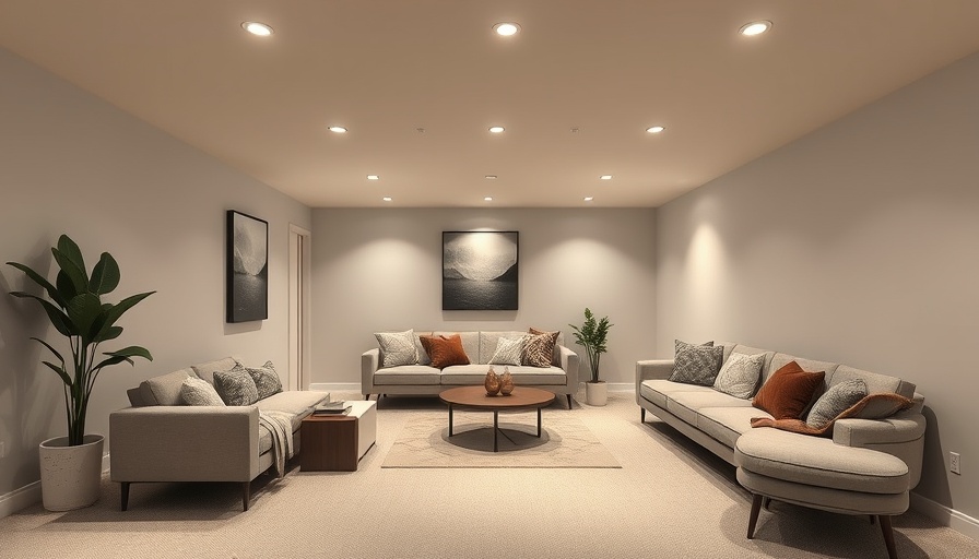 Stylish basement conversion for modern living, showcasing minimalist design.
