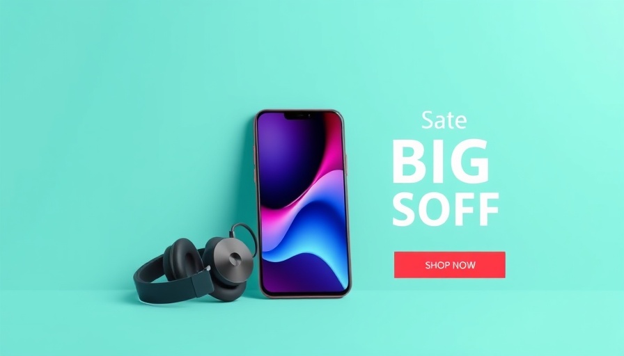 Minimalistic ad with smartphone and headphones, Before and After Renovation Showcases.