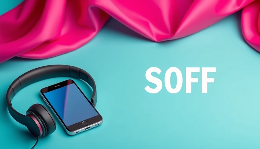Cost-effective paint solution ad with vibrant colors and tech items.
