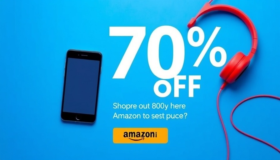 Advertisement banner for 70% discount on Amazon.
