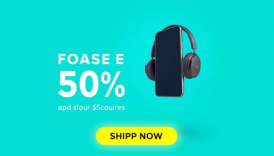 Smart Storage and Organization banner with phone and headphones.