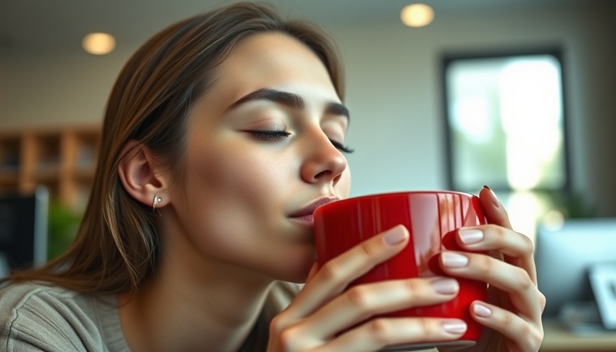 Young woman enjoying tea, highlighting tea health benefits.