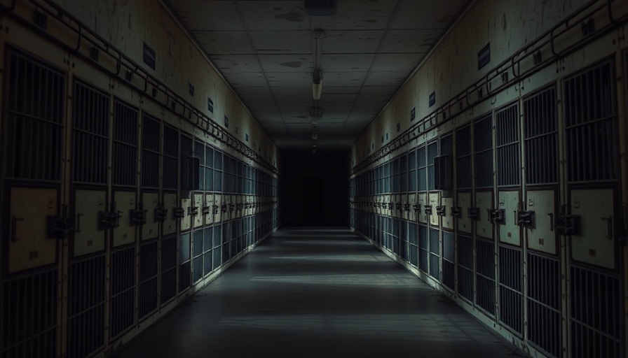 Desolate prison hallway representing West Virginia recidivism rate.