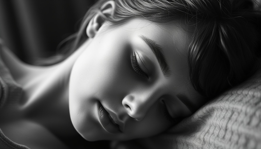 Serene young woman's face on pillow, gentle expression.
