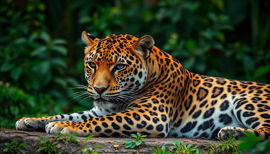 Majestic jaguar in forest symbolizing population increase in Mexico.