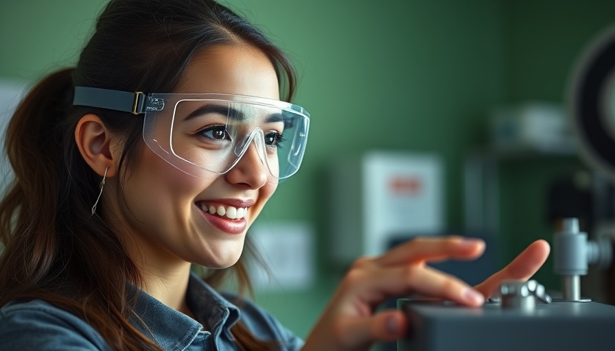 Young woman discussing a renovation project, smiling naturally.