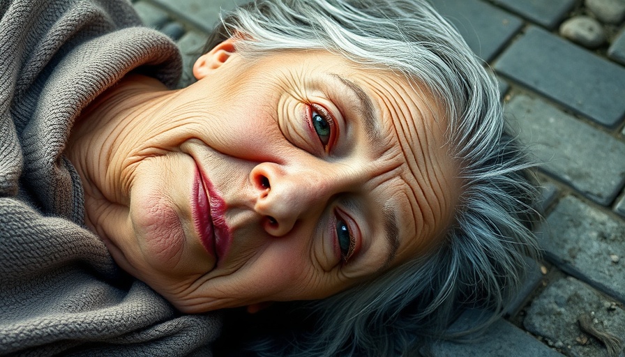 Elderly woman on ground highlights importance of Hausnotruf services.