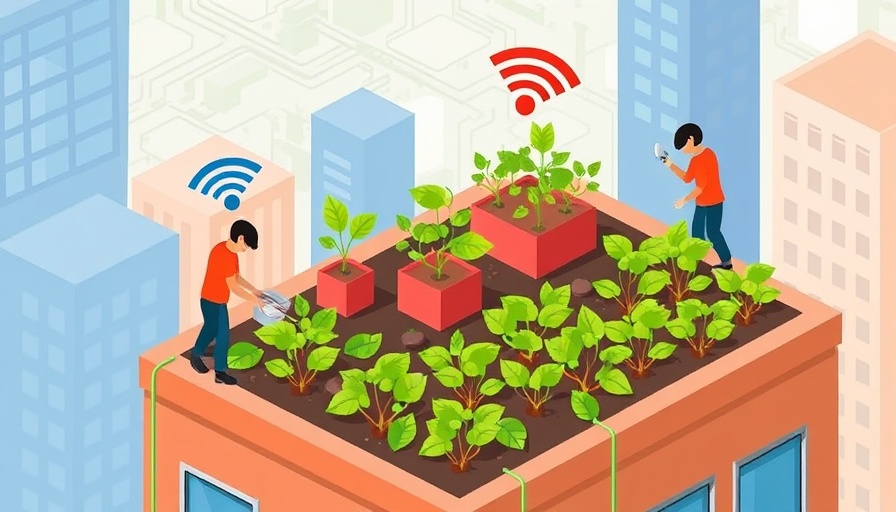 Digital rooftop garden symbolizes Online-Überwachung und Datenschutz
