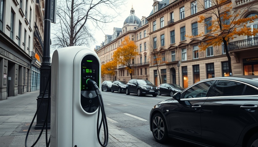 Modern electric vehicle charging station in Bad Oldesloe