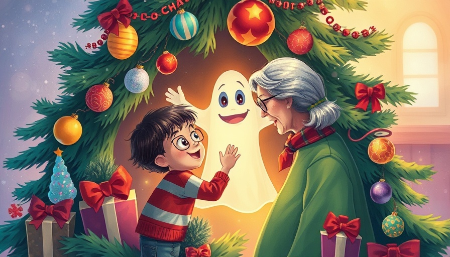 Gespensterjäger und der Weihnachtsspuk book cover with ghostly Christmas scene.