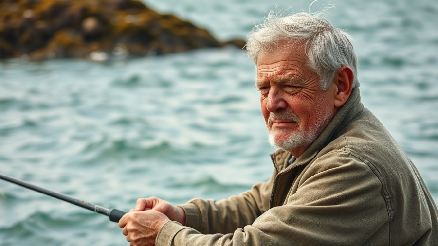 Angelabenteuer in Dänemark fishing scene with man casting line in ocean.