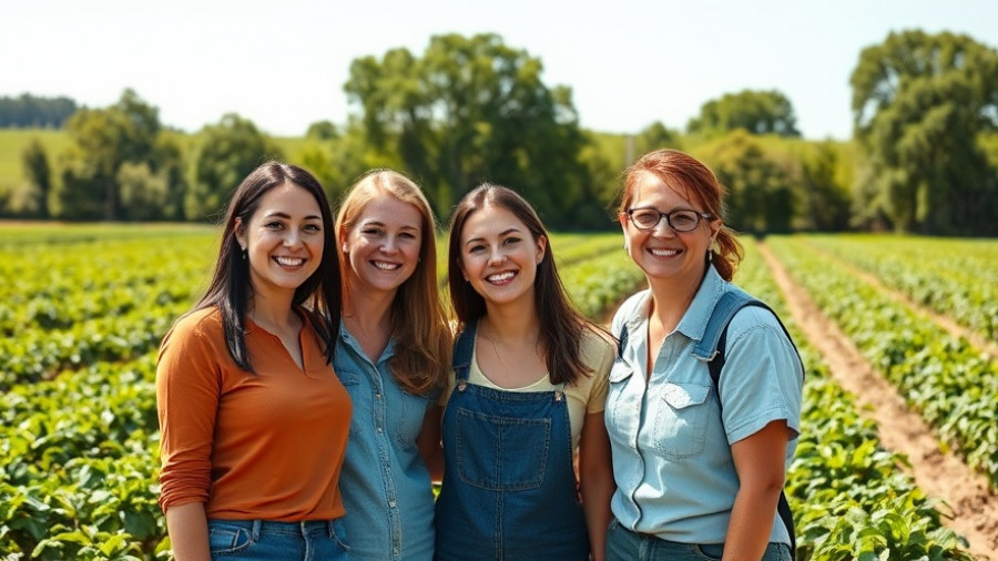 Maisernte im Norden: Two women smiling in a rural setting.
