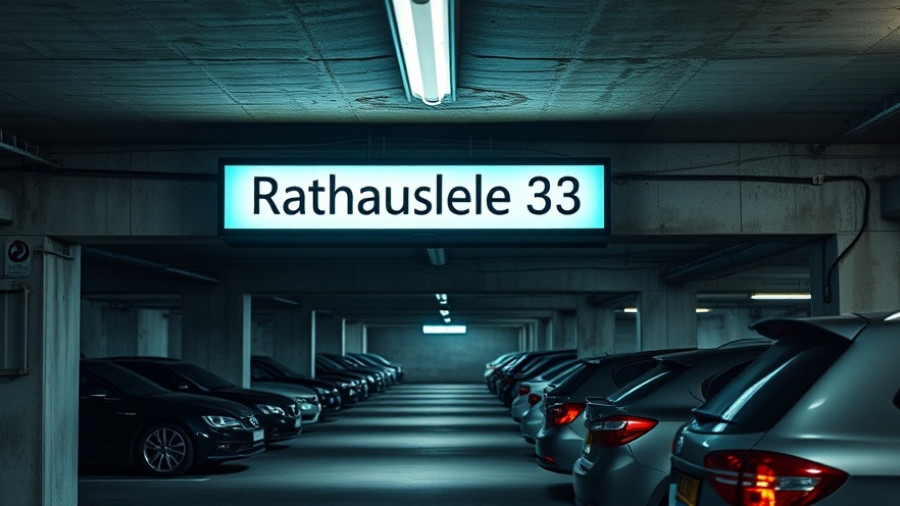 Norderstedt Parkgebühren in dimly lit underground parking.