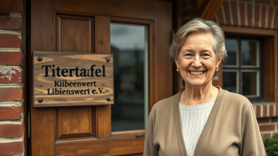 Tiertafel Liebenswert Unterstützung bedürftiger Tierhalter - Woman smiling outside building.