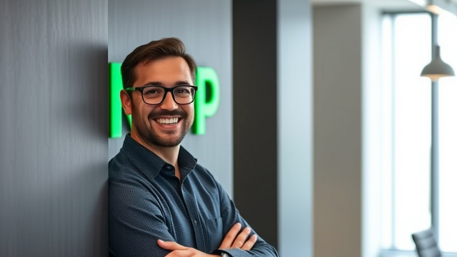 Professional in front of R2P logo, focusing on video surveillance in transport.