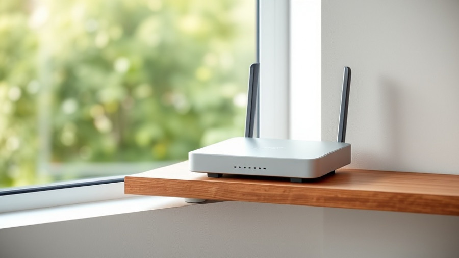 Speedport 7 Router mit Wi-Fi 7 displayed in a modern setting.