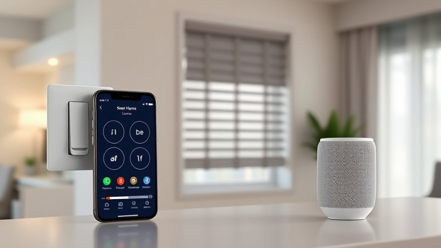 Modern smart home interface with Eve Shutter Switch and app.