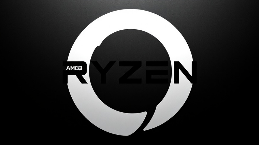 AMD Ryzen 10 Series logo on sleek black background.