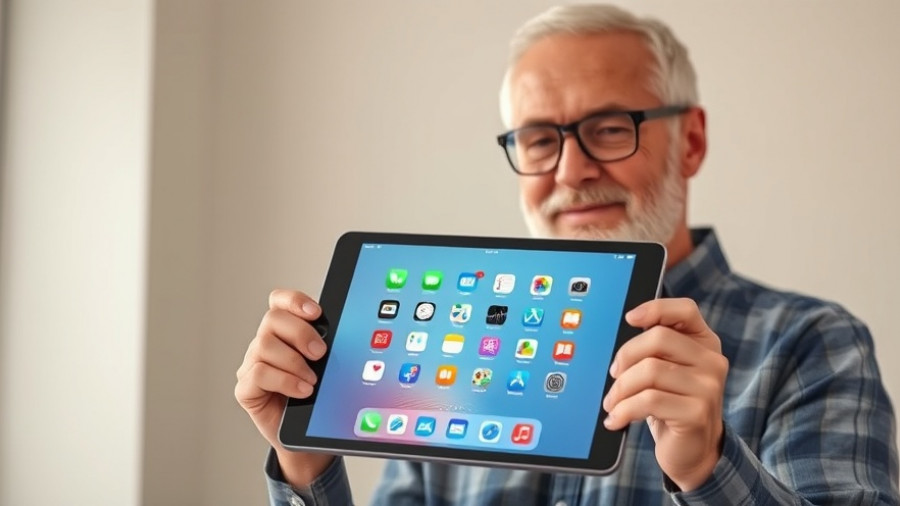 iPad Pro 13 (2025) held by man, showcasing apps.