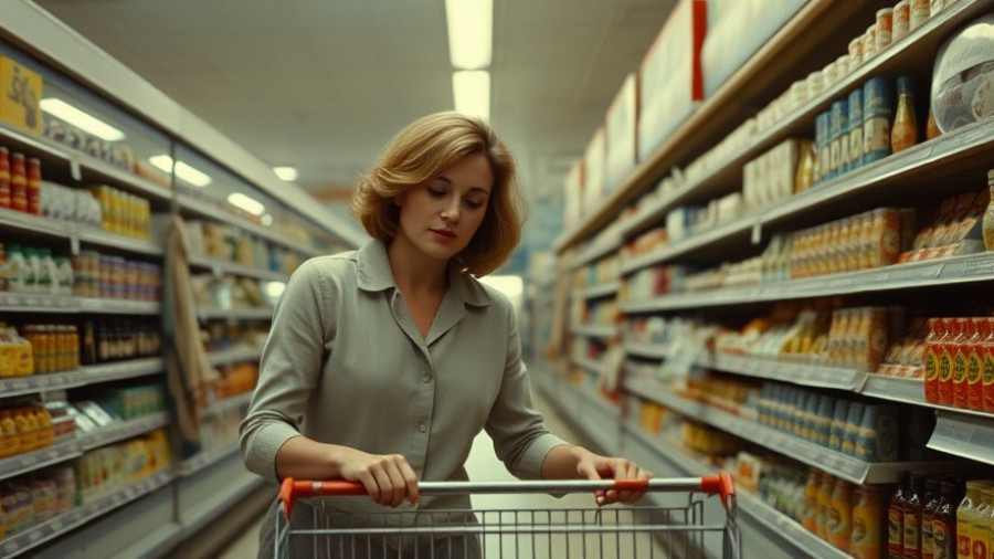 Toast Hawaii und die kulinarische Revolution: 1970s supermarket scene.