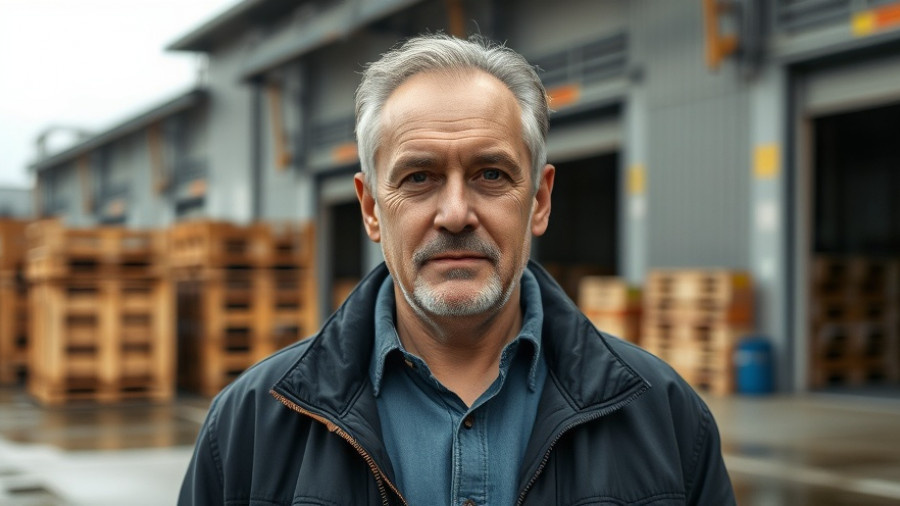 Mann vor Industriehintergrund im Kontext von Gesundheitspolitik und Patientenversorgung