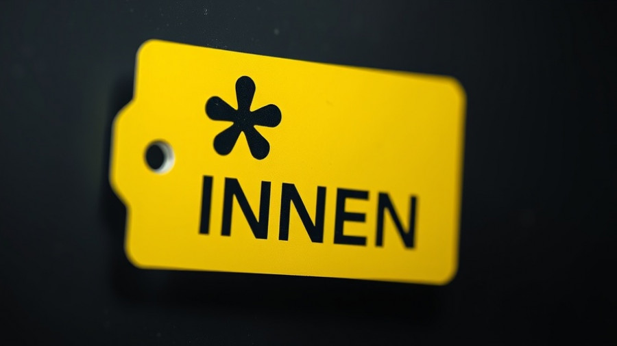 Bright yellow 'INNEN' sticker related to Norderstedt Gendersternchen Entscheidung.