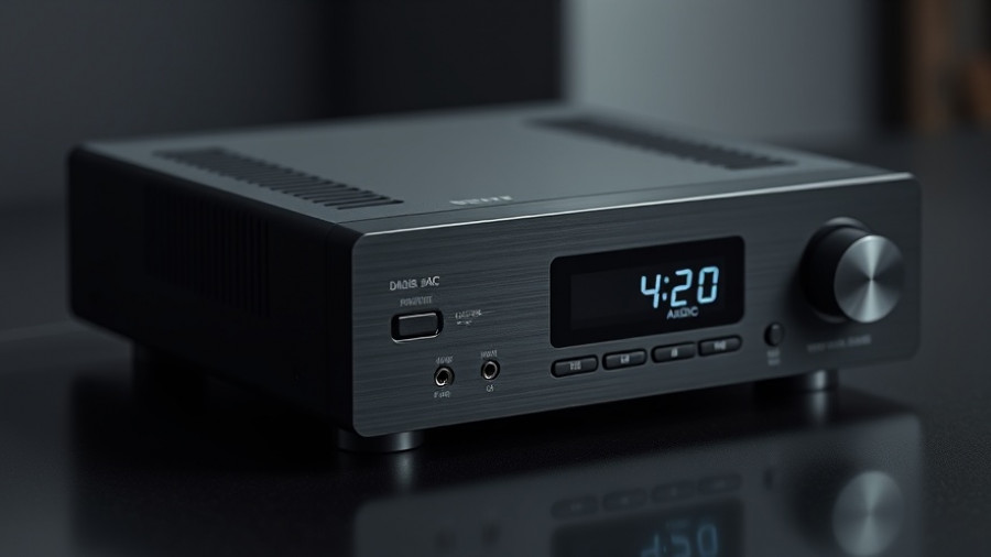 Sleek Eversolo DAC-Z10 audio component on display, black finish.