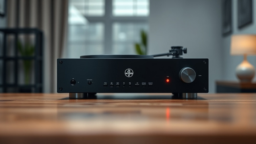 Thorens MC1600 Phonovorverstärker on a wooden surface.