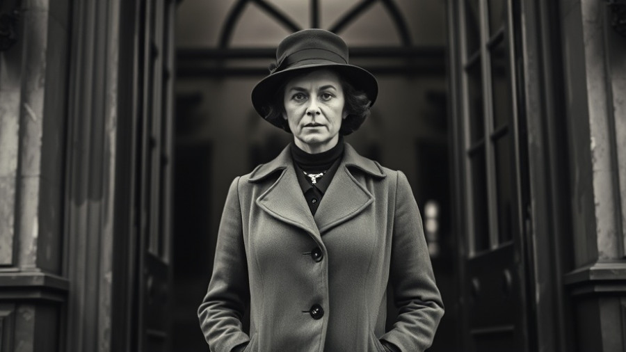 Elizebeth Friedman Kryptographie portrait, vintage style.