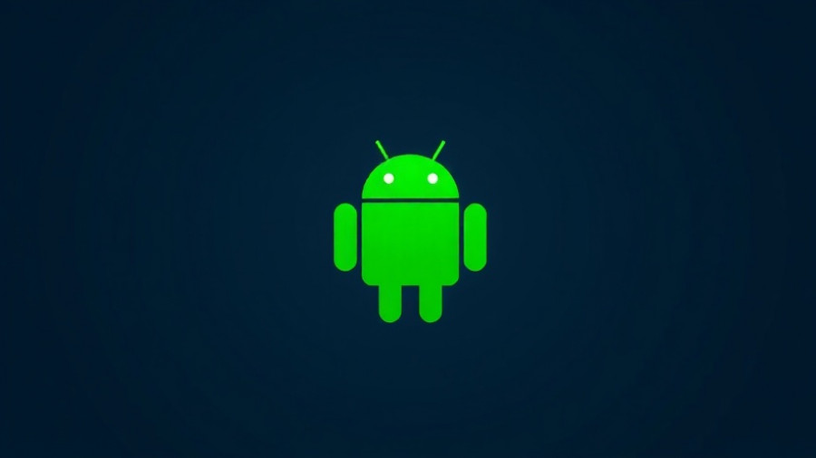 Android logo on dark background for November 2025 update.