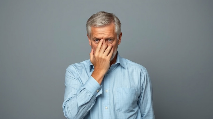 Frustrated man covering face, datumsangaben windows updates reference.