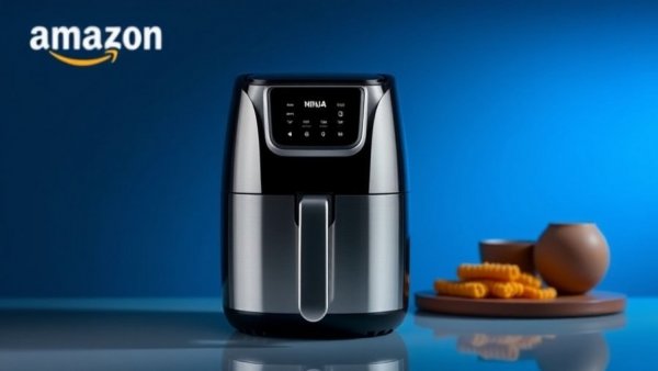 Ninja AF180EU Heißluftfritteuse on Amazon background.