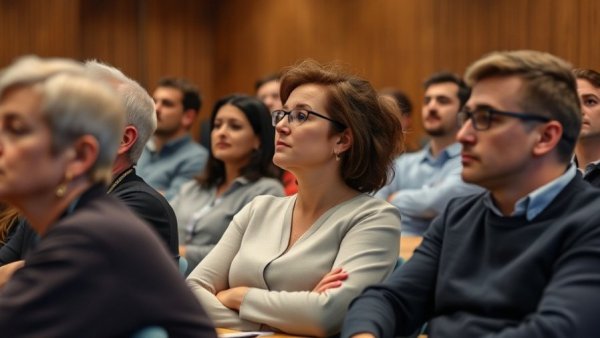 Engaged community discussion at Ferienbetreuung Norderstedt meeting.