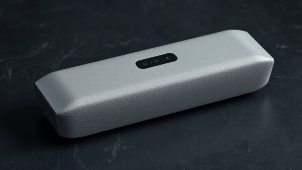 Sleek Focal Mu-so Hekla speaker on a dark surface.