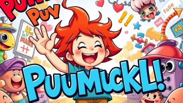 Pumuckl-Magazin cover with colorful cartoon character and playful elements.