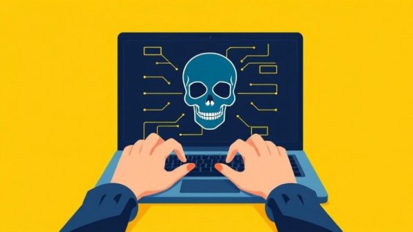 Digital Forensics und Incident Response Workshop graphic with laptop and skull icon