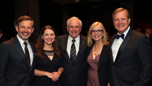 Five people at Bürgermeisterwahl Glinde 2025 event.