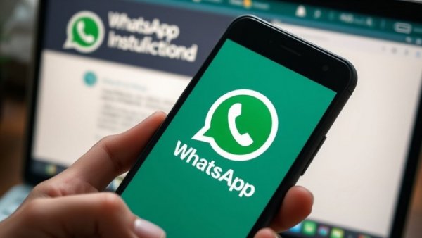 WhatsApp Media-Hub integration on smartphone and laptop.