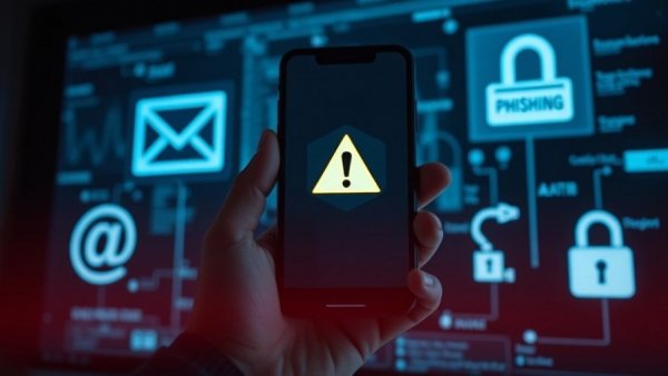 Warnung vor Betrug über soziale Medien auf einem Smartphone.